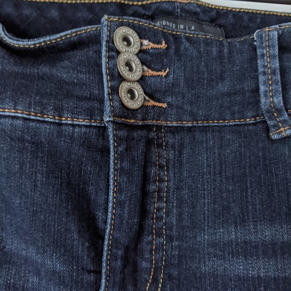 Torrid Premium Denim Skinny Dark Wash Jeans - Picture 3 of 6